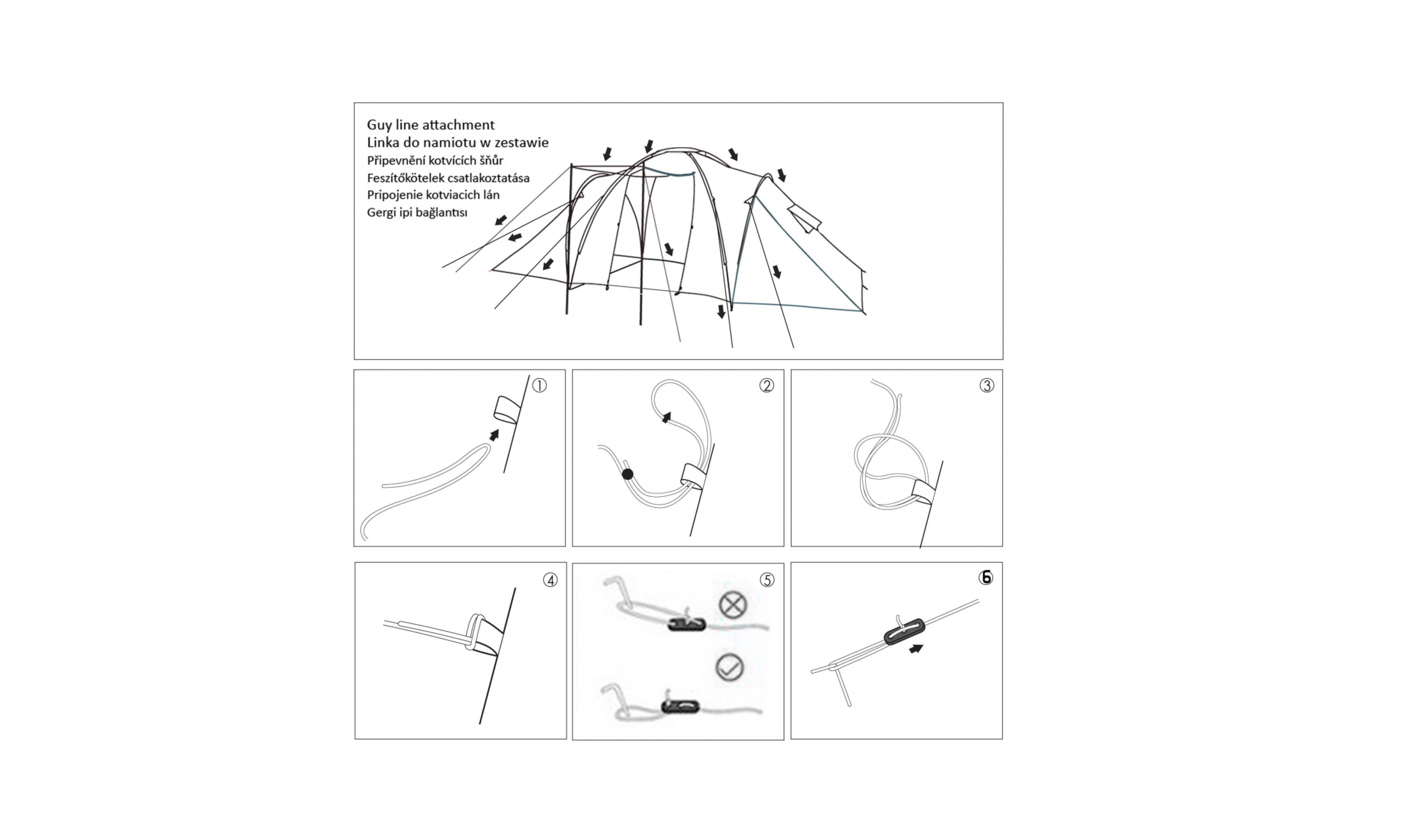 Instruction manuals for TESCO tents